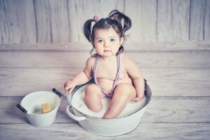 Bimba e torta, magia del servizio Smash Cake