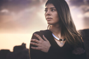 Collezione Wood indossata, ispirazione bosco