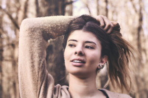 Collezione Wood indossata, ispirazione bosco